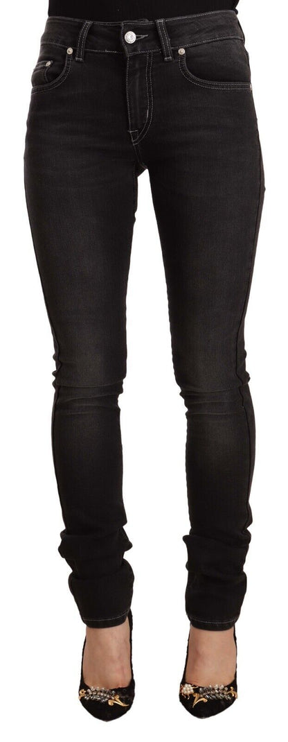 Джинси GF Ferre Chic Black Washed Slim Fit із середньою талією