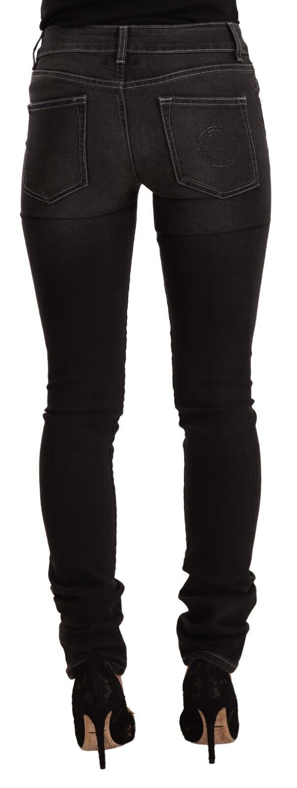 Джинси GF Ferre Chic Black Washed Slim Fit із середньою талією