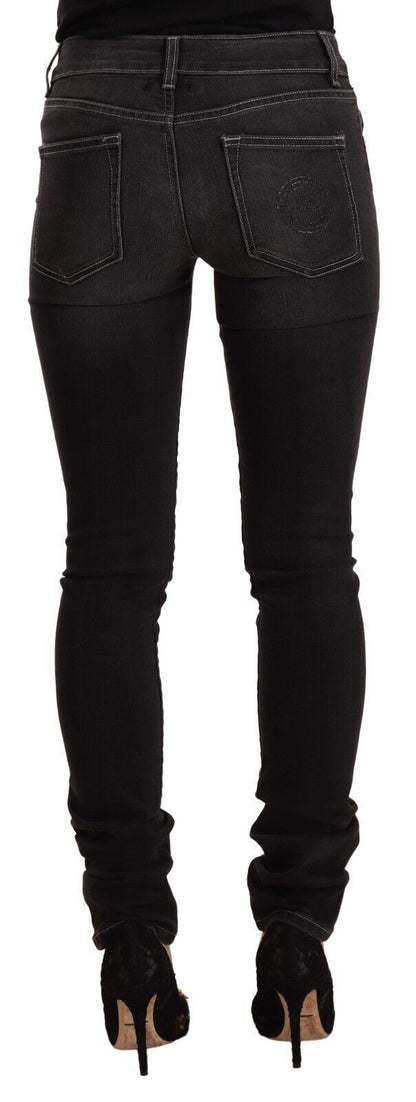 Джинси GF Ferre Chic Black Washed Slim Fit із середньою талією