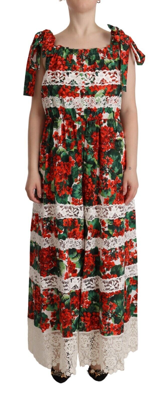 Багатобарвна квіткова максі-сукня Dolce &amp; Gabbana