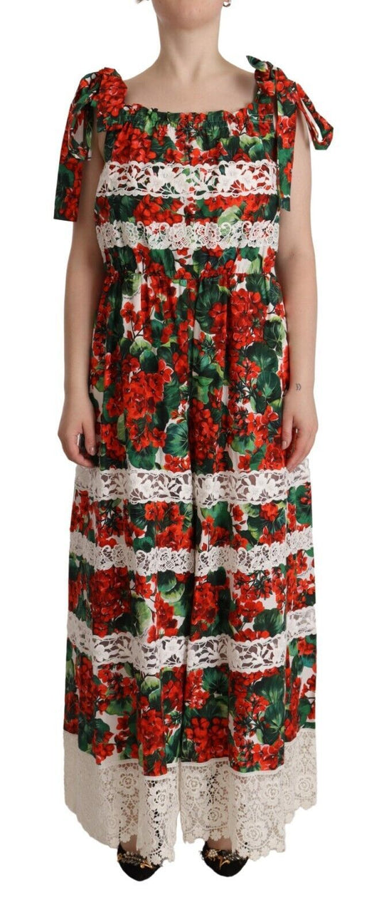 Багатобарвна квіткова максі-сукня Dolce &amp; Gabbana