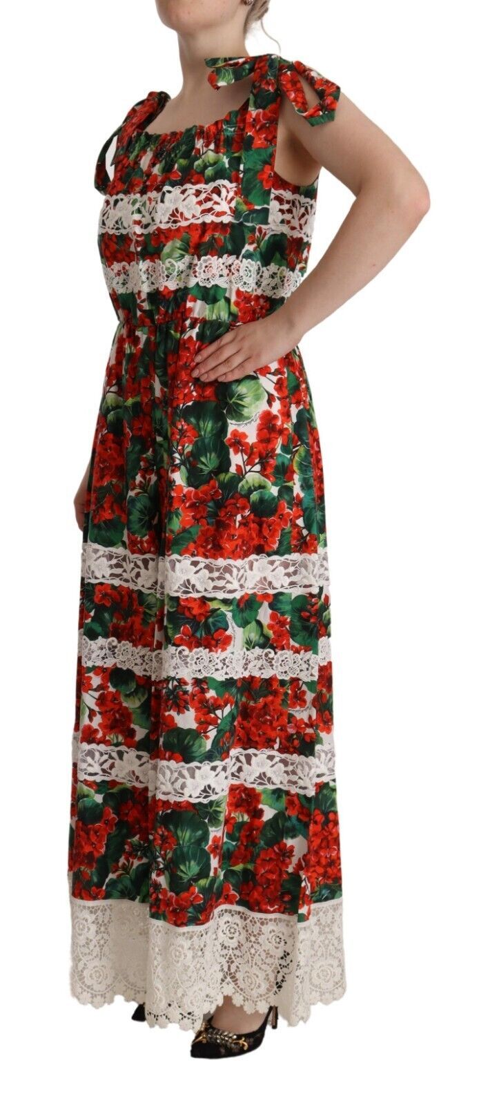 Багатобарвна квіткова максі-сукня Dolce &amp; Gabbana