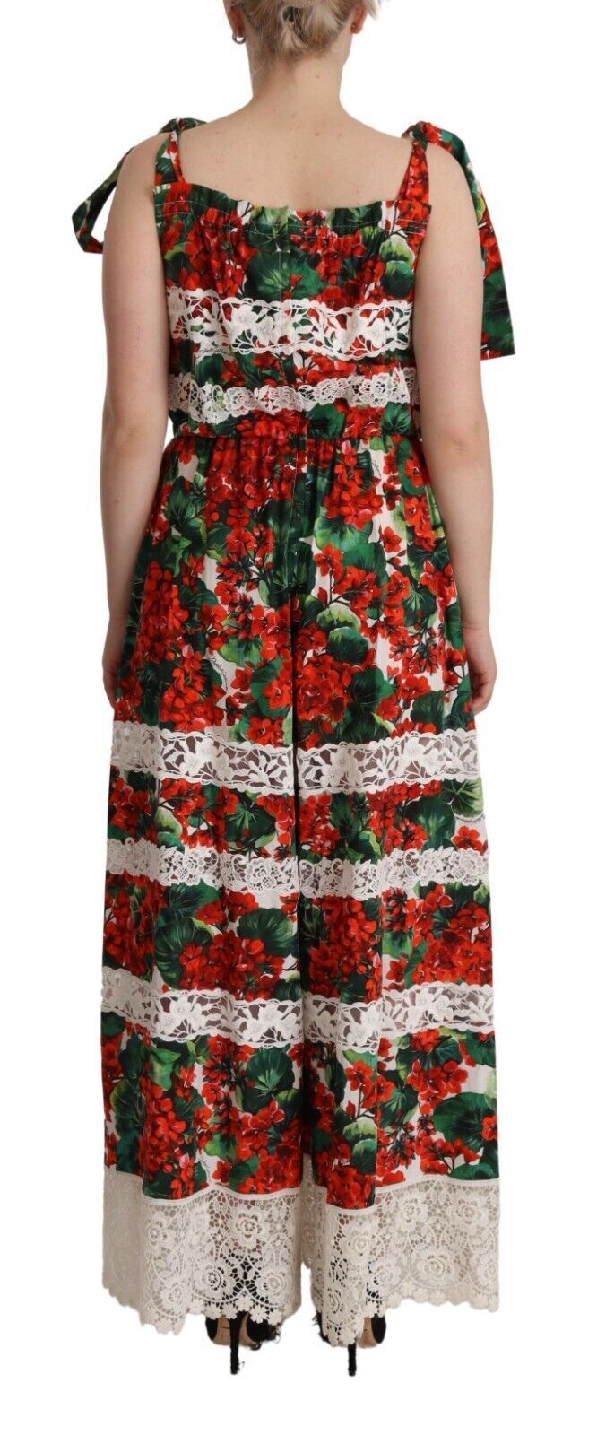 Багатобарвна квіткова максі-сукня Dolce &amp; Gabbana