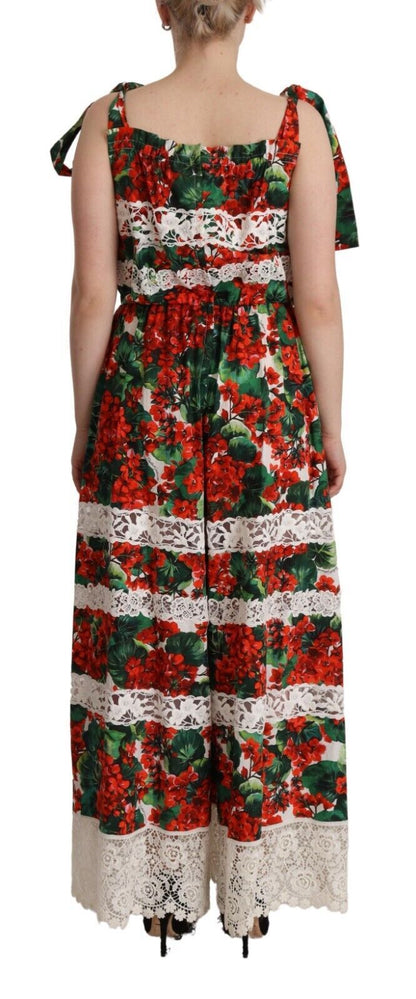 Багатобарвна квіткова максі-сукня Dolce &amp; Gabbana