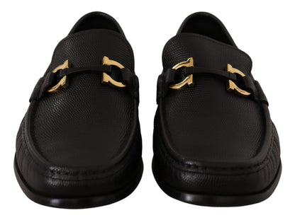 Елегантні чорні лофери з телячої шкіри Salvatore Ferragamo