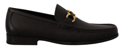 Елегантні чорні лофери з телячої шкіри Salvatore Ferragamo