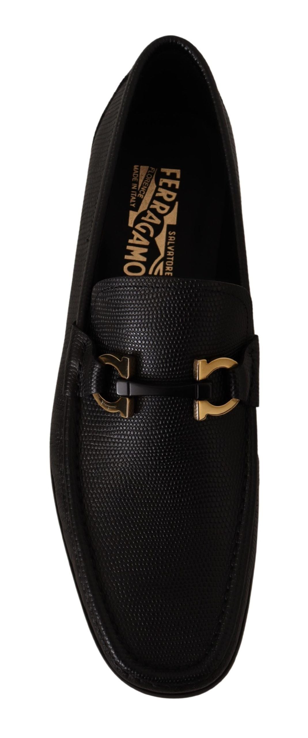 Елегантні чорні лофери з телячої шкіри Salvatore Ferragamo