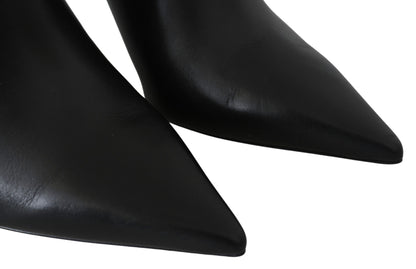 Елегантні чорно-золоті шкіряні човники Jimmy Choo