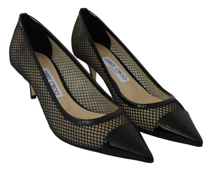 Шикарні туфлі Jimmy Choo із лакованою сіткою з гострими тонами
