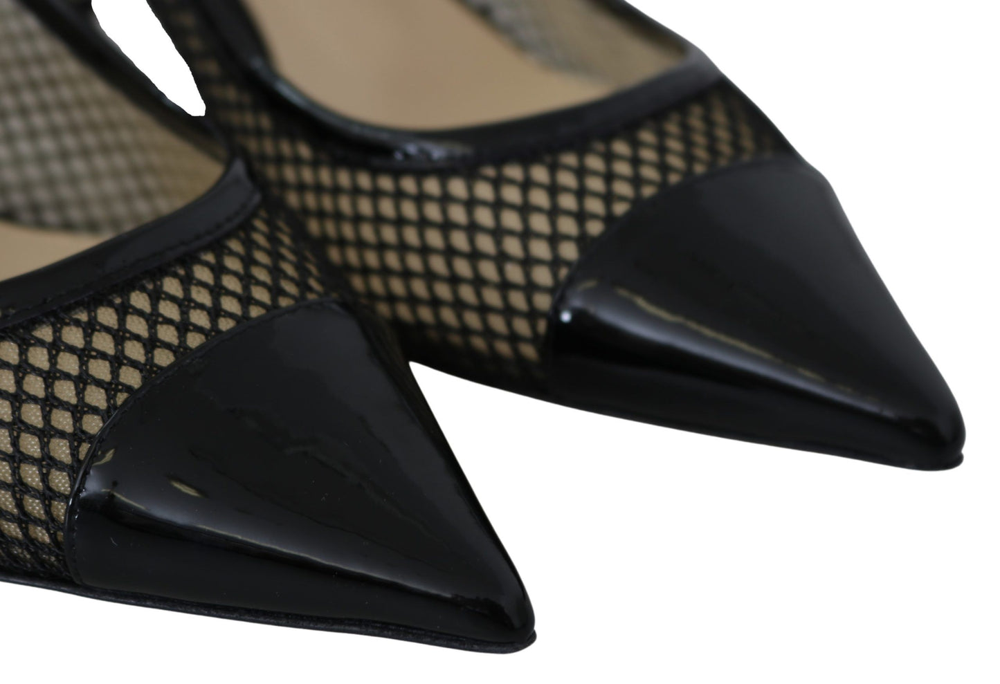 Шикарні туфлі Jimmy Choo із лакованою сіткою з гострими тонами