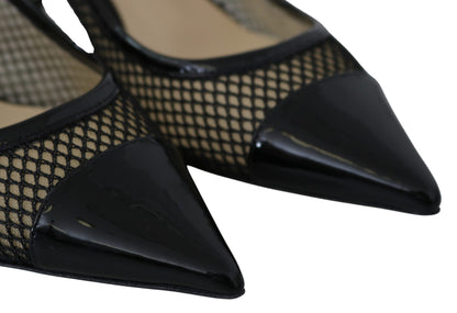 Шикарні туфлі Jimmy Choo із лакованою сіткою з гострими тонами