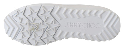 Елегантні білі шкіряні кросівки Jimmy Choo