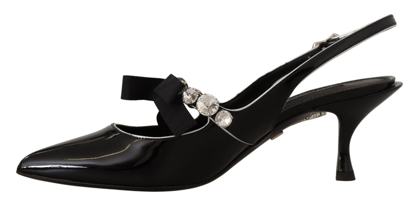 Елегантні туфлі-лодочки Dolce &amp; Gabbana з кришталевими підборами