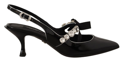 Елегантні туфлі-лодочки Dolce &amp; Gabbana з кришталевими підборами