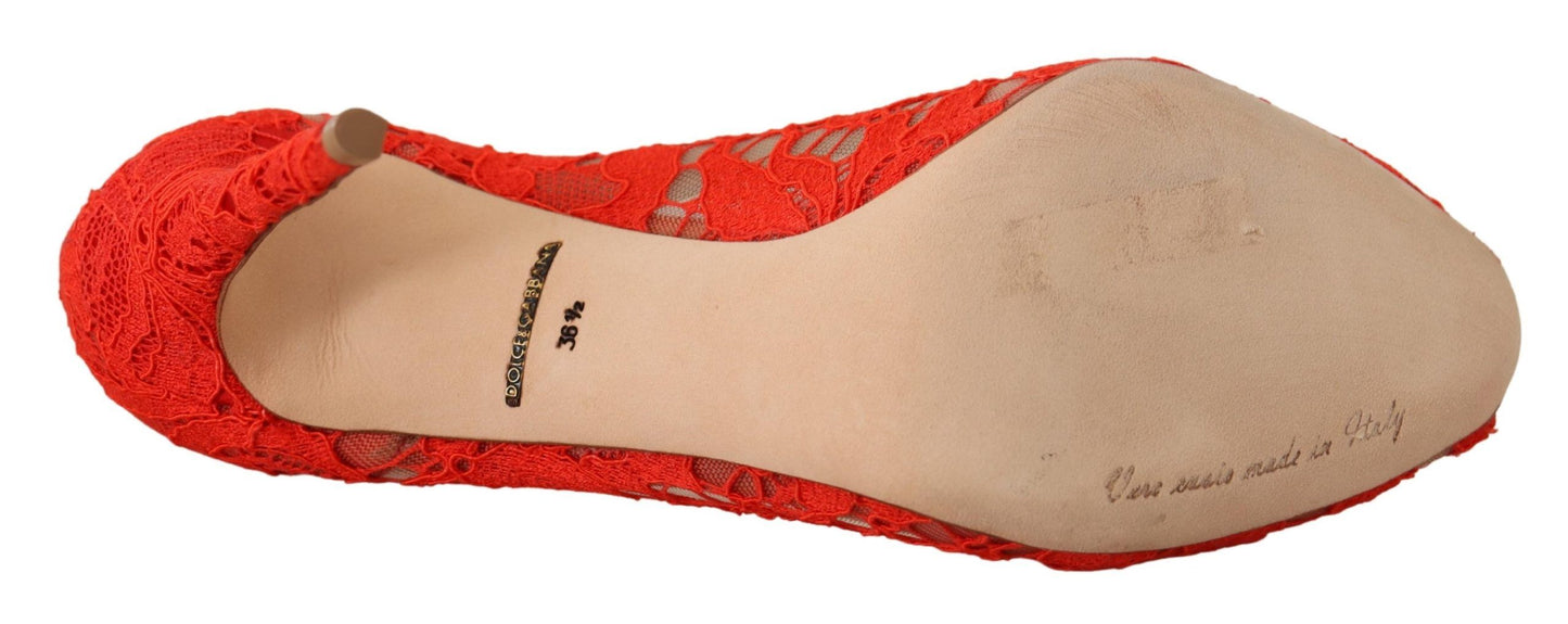 Туфлі на підборах Dolce &amp; Gabbana Red Crystal Taormina