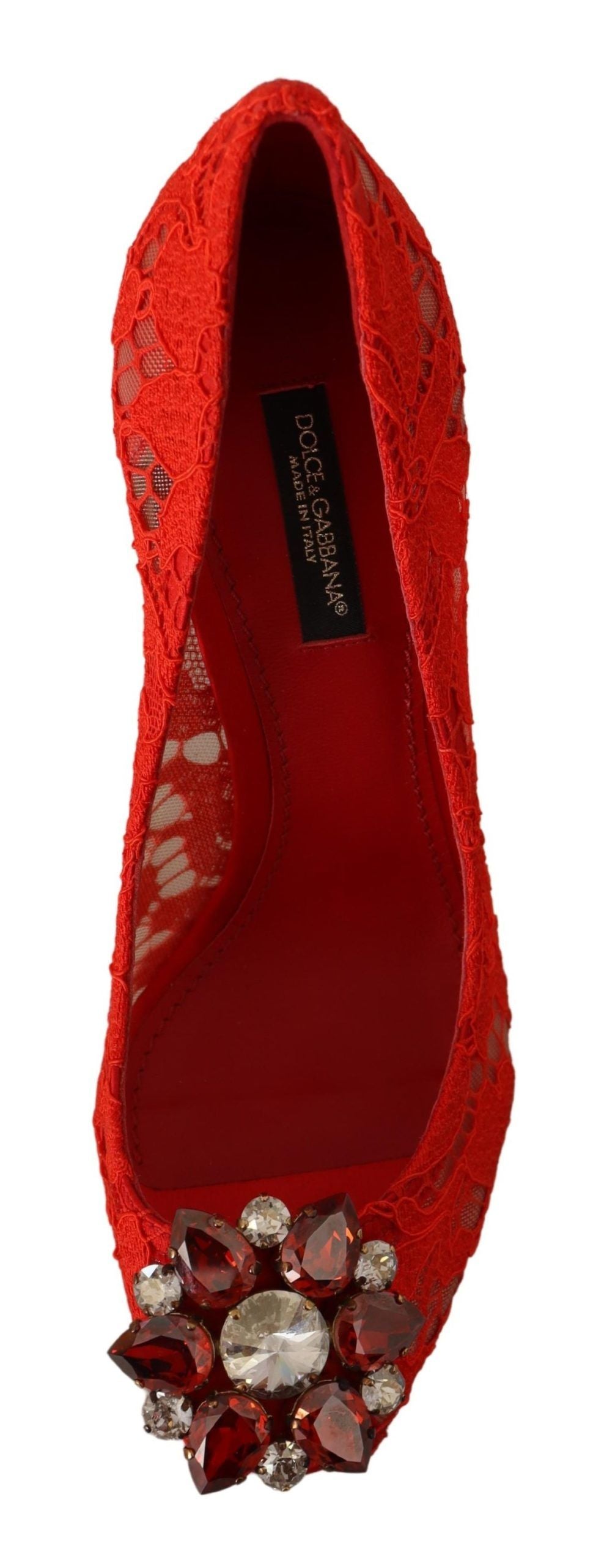 Туфлі на підборах Dolce &amp; Gabbana Red Crystal Taormina