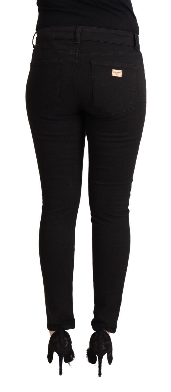 Чорні джинси Dolce &amp; Gabbana Chic Slim Fit