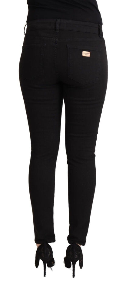 Чорні джинси Dolce &amp; Gabbana Chic Slim Fit