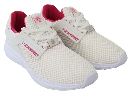 Ексклюзивні білі кросівки Becky Runner Plein Sport