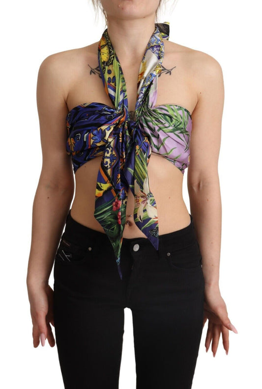 Укорочений топ Dolce &amp; Gabbana Sumptuous Silk Halter - Multicolor
