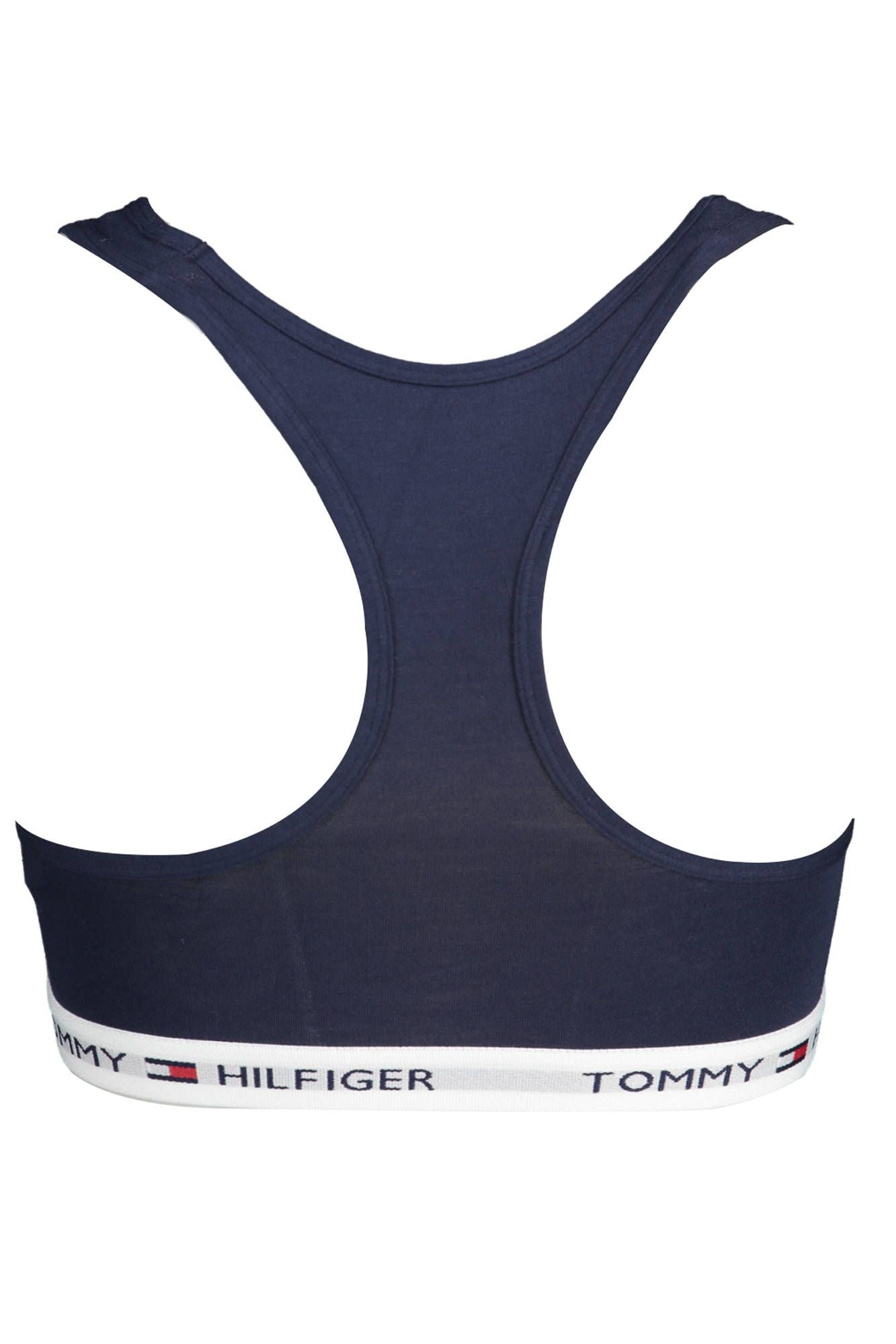 Блакитний бавовняний жіночий спортивний бюстгальтер Tommy Hilfiger