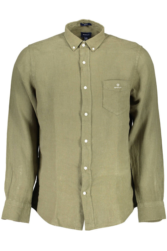 Лляна чоловіча сорочка Gant Green