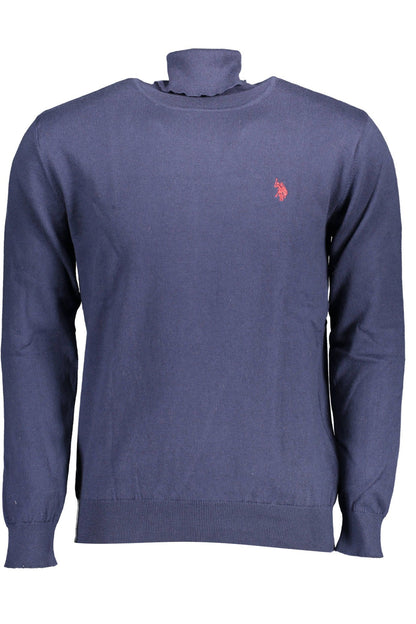 US POLO ASSN. Синій бавовняний чоловічий светр