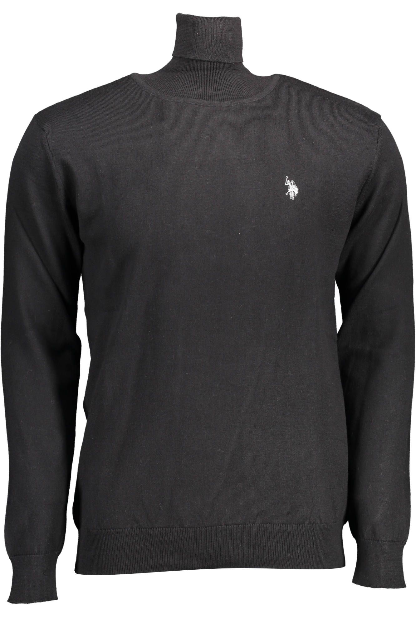 US POLO ASSN. Чорний бавовняний чоловічий светр