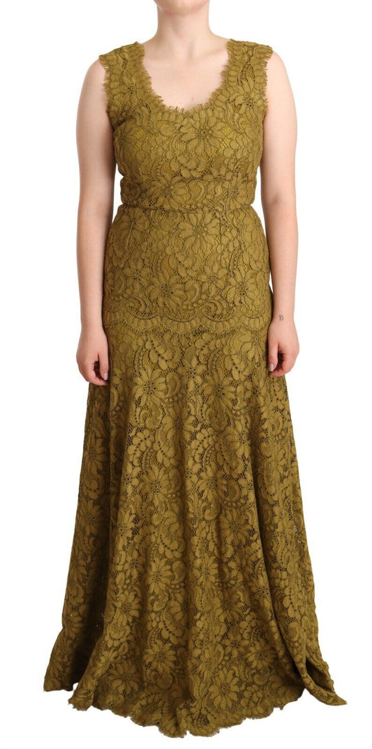 Елегантна мереживна сукня без рукавів у підлогу Dolce &amp; Gabbana