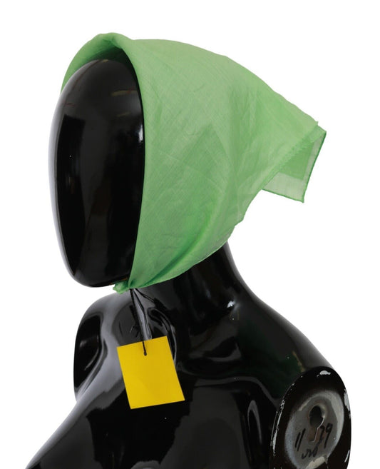 Елегантний лляний шарф Versace Apple Green