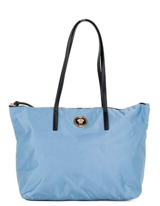Шкіряна сумка Versace Portuna Medusa Medium Cornflower Blue