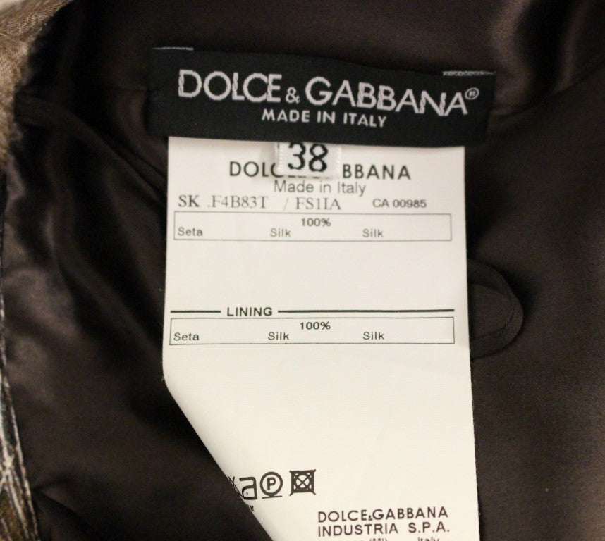 Елегантна шовкова спідниця Dolce &amp; Gabbana із квітковим принтом