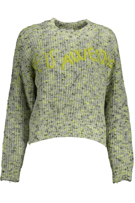 Зелений акриловий жіночий светр Desigual