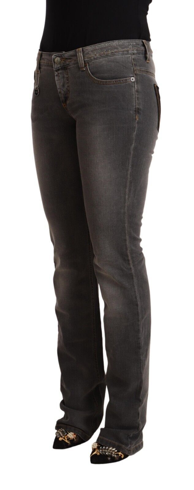 Костюм National Chic Grey Low Waist Skinny Denim