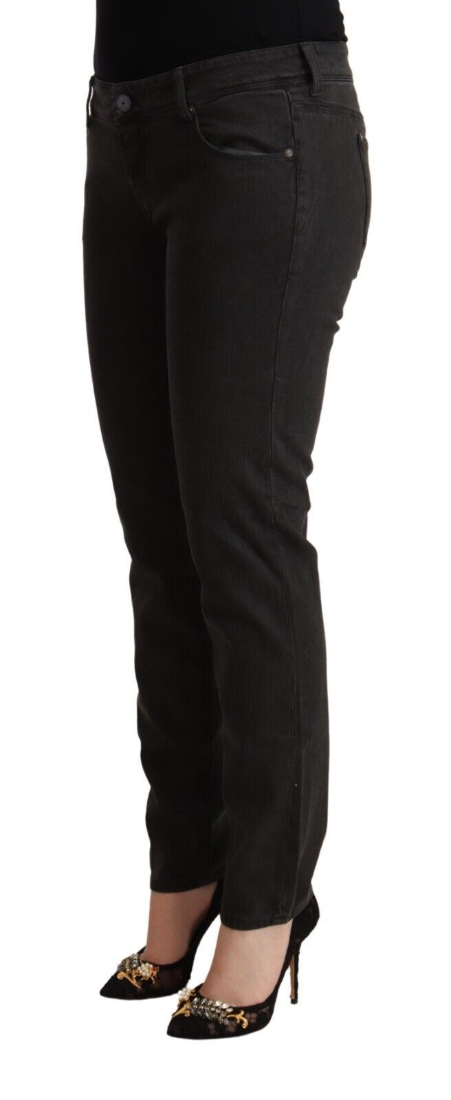 Ermanno Scervino Chic Black Denim з низькою талією
