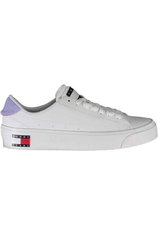 Білі шкіряні жіночі кросівки Tommy Hilfiger