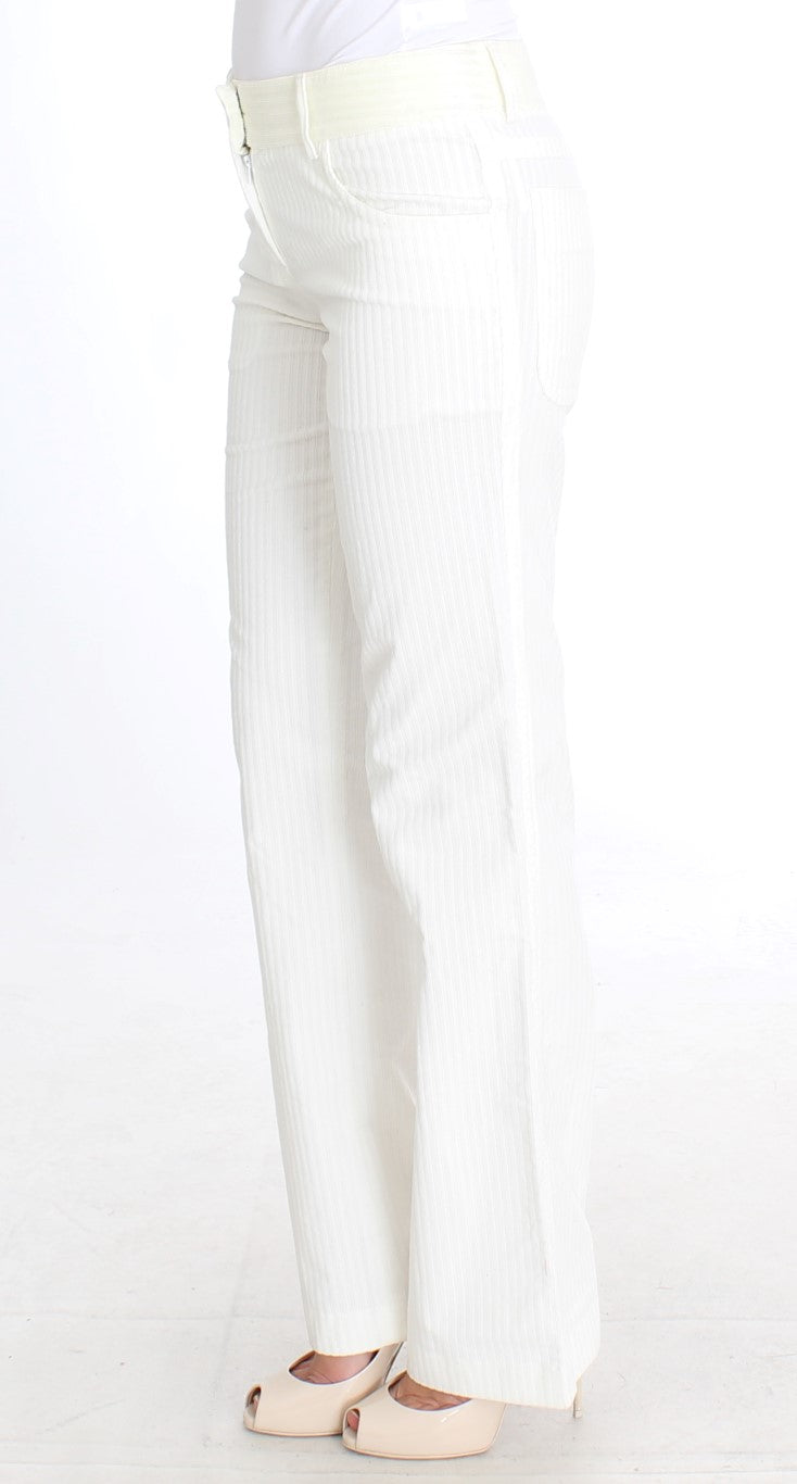 Прямі брюки в білу смужку Ermanno Scervino Chic
