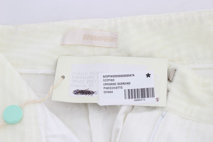 Прямі брюки в білу смужку Ermanno Scervino Chic