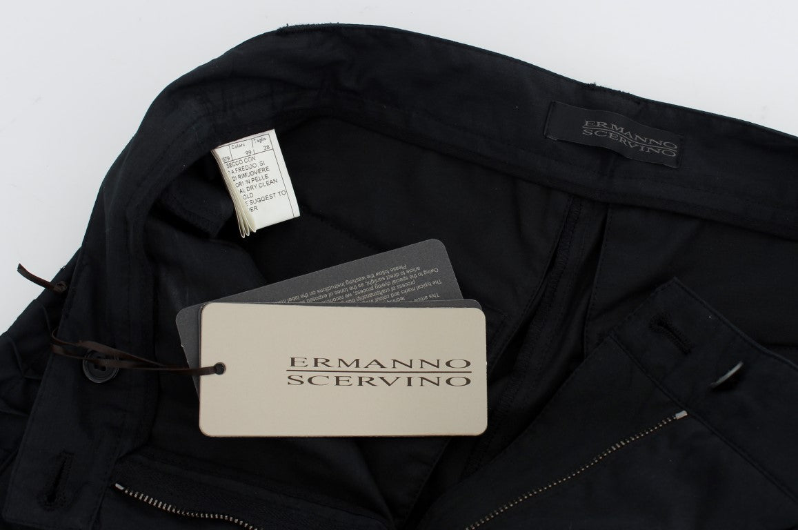 Повсякденні сині бавовняні штани Ermanno Scervino Chic