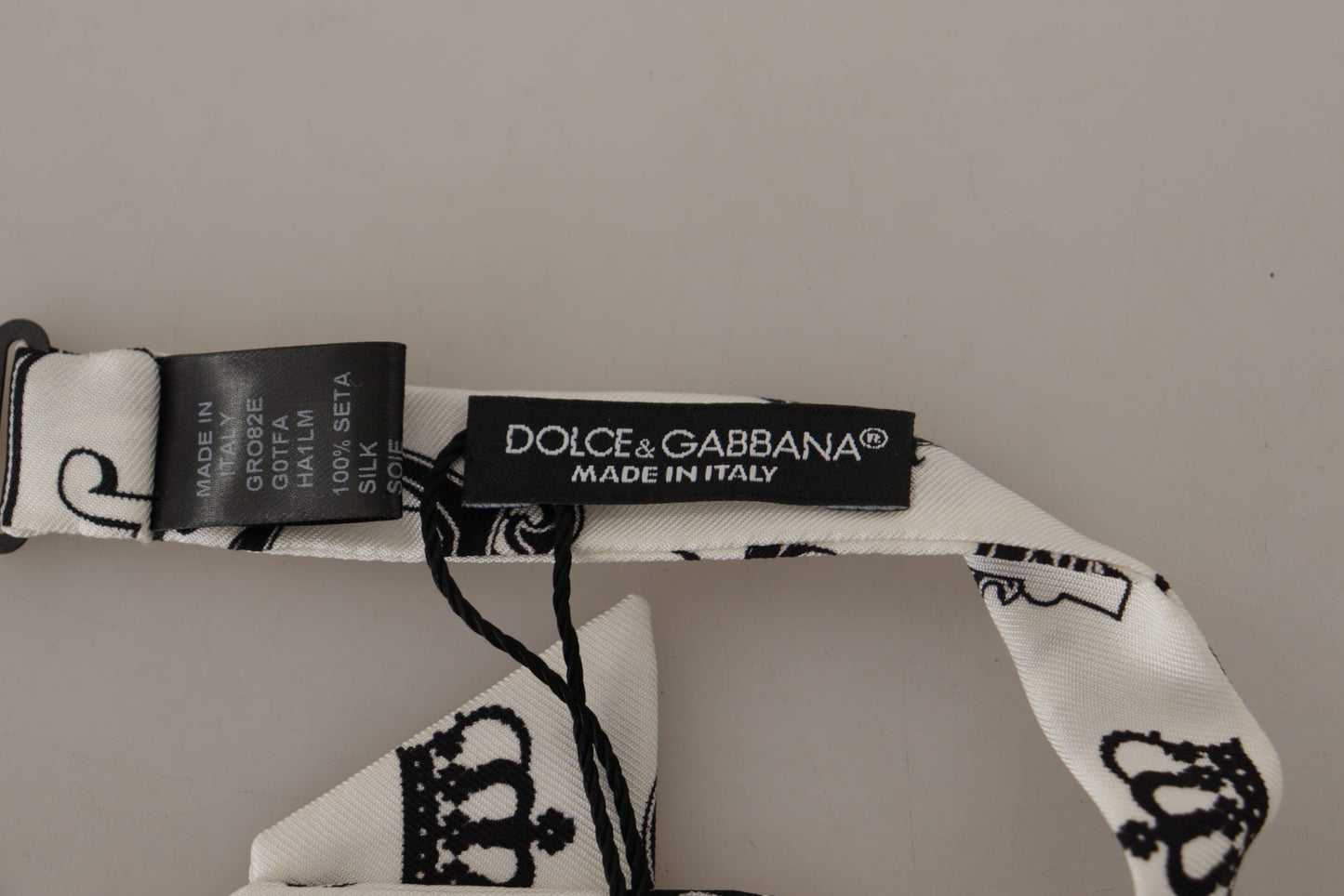 Елегантний шовковий метелик із візерунком у вигляді корони Dolce &amp; Gabbana