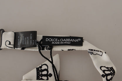Елегантний шовковий метелик із візерунком у вигляді корони Dolce &amp; Gabbana