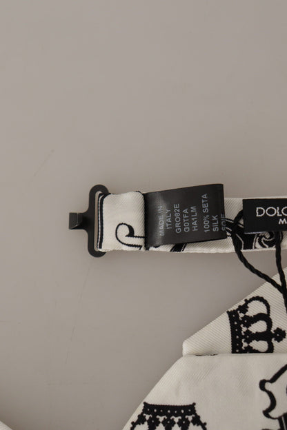 Елегантний шовковий метелик із візерунком у вигляді корони Dolce &amp; Gabbana
