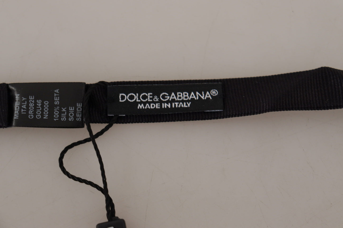 Елегантний чорний шовковий метелик Dolce &amp; Gabbana