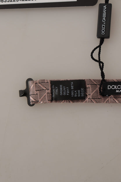 Dolce &amp; Gabbana Elegant Silk Gray Tie - чоловічий офіційний одяг