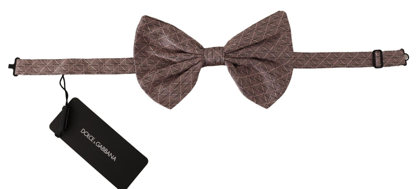 Dolce &amp; Gabbana Elegant Silk Gray Tie - чоловічий офіційний одяг