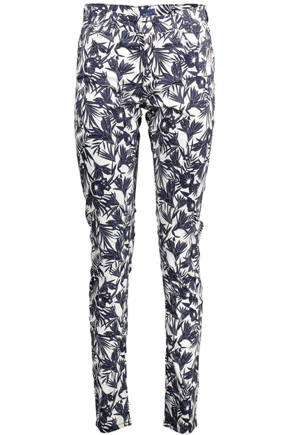 Вузькі жіночі бавовняні штани Gant Blue
