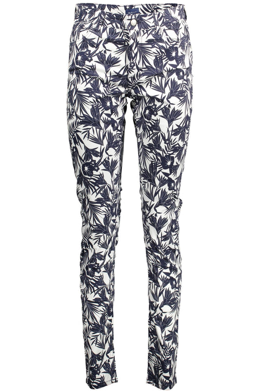 Вузькі жіночі бавовняні штани Gant Blue