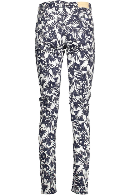 Вузькі жіночі бавовняні штани Gant Blue