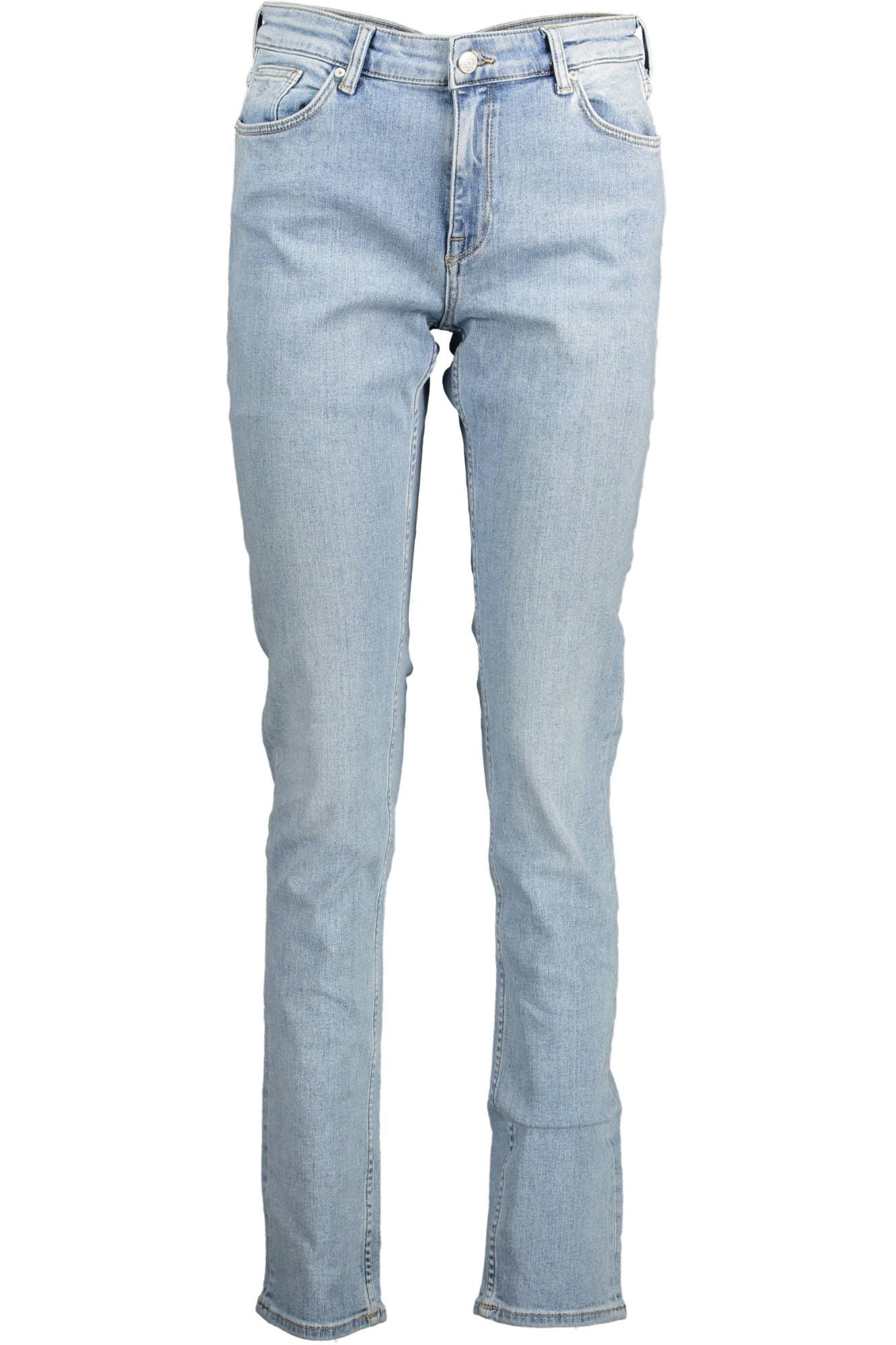 Бавовняні жіночі джинси Gant Light Blue