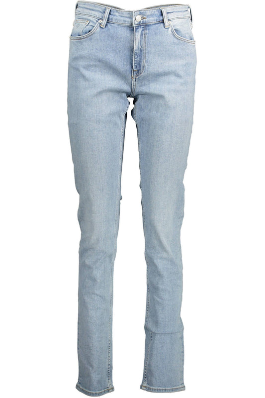 Бавовняні жіночі джинси Gant Light Blue